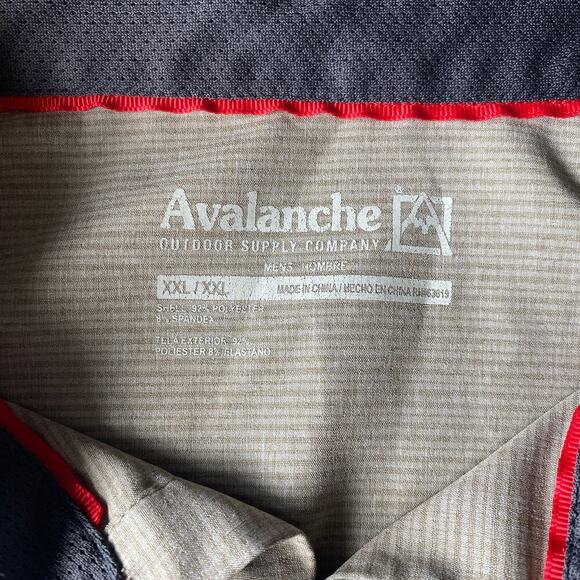 Set of 2 Avalanche Outdoor Supply Men's Short Sleeve Performance Button Up XXL - Picture 4 of 8